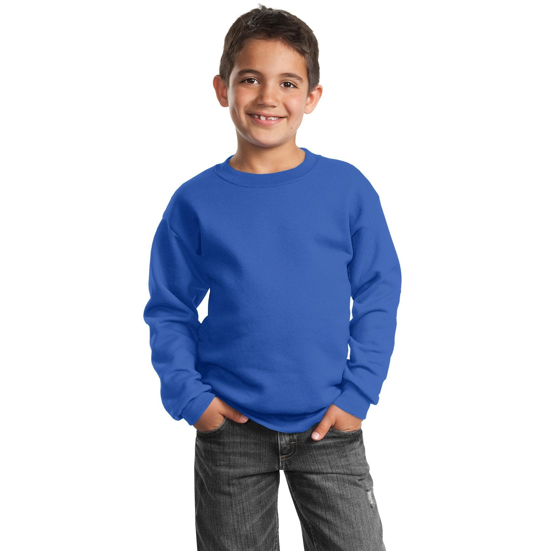 Port & Company-Port & Company® - Youth Core Fleece Crewneck Sweatshirt. PC90Y-MedTech-13
